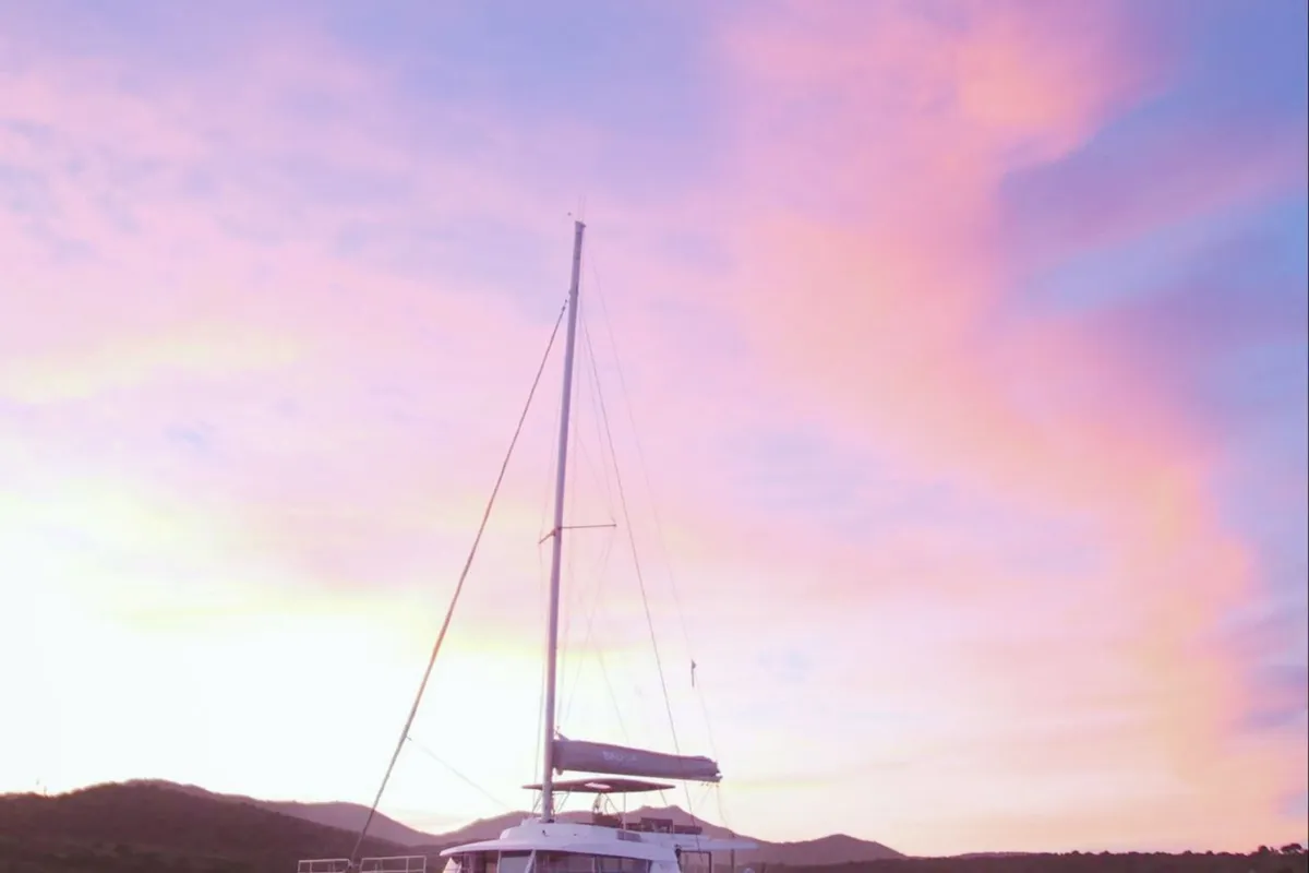 Blue Blue Blue, a Bali Bali 5.4 catamaran at Olbia, Italy