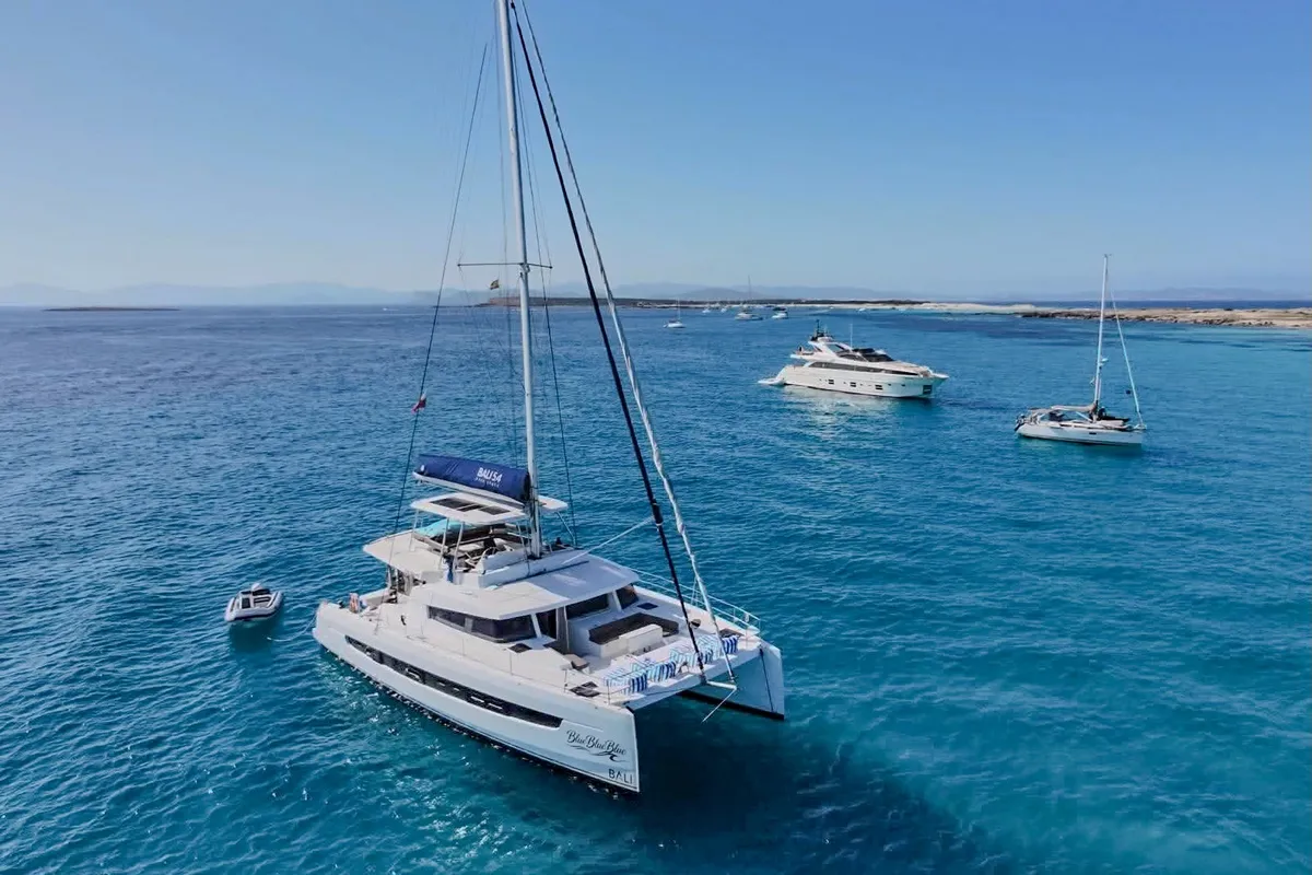 Blue Blue Blue, a Bali Bali 5.4 catamaran at Olbia, Italy