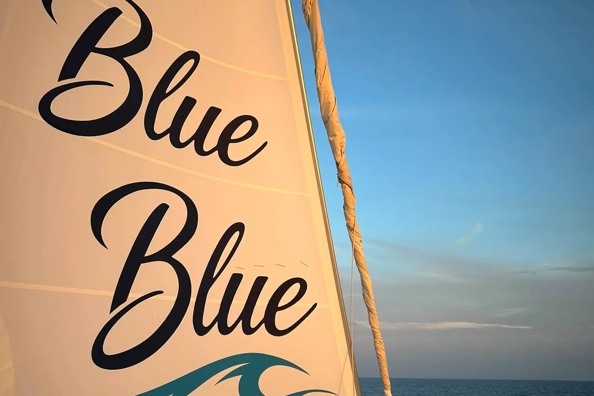 Blue Blue Blue, a Bali Bali 5.4 catamaran at Olbia, Italy