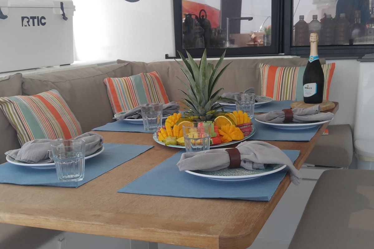 Cabin on Tranquilo, a Fountaine Pajot Saona 47 catamaran at Belize City, Belize