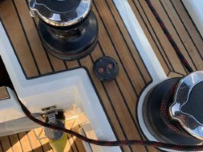 Deck of Kebiwan, a Beneteau Oceanis 46.1 sailboat at Athens, Greece