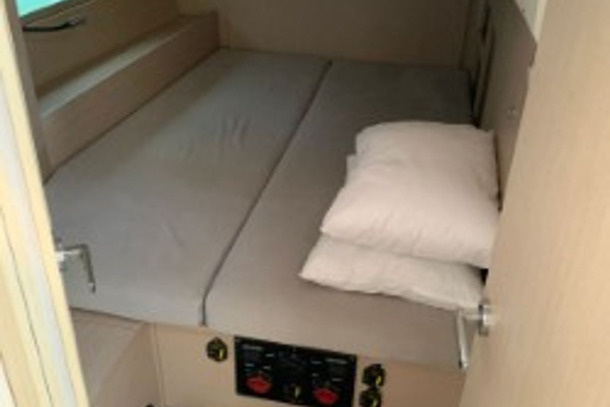 Cabin on Kebiwan, a Beneteau Oceanis 46.1 sailboat at Athens, Greece