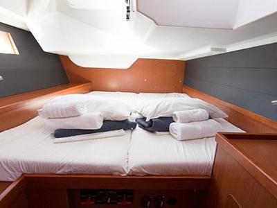 Cabin on INVICTUS, a Beneteau Oceanis 48 sailboat at Skiathos, Greece