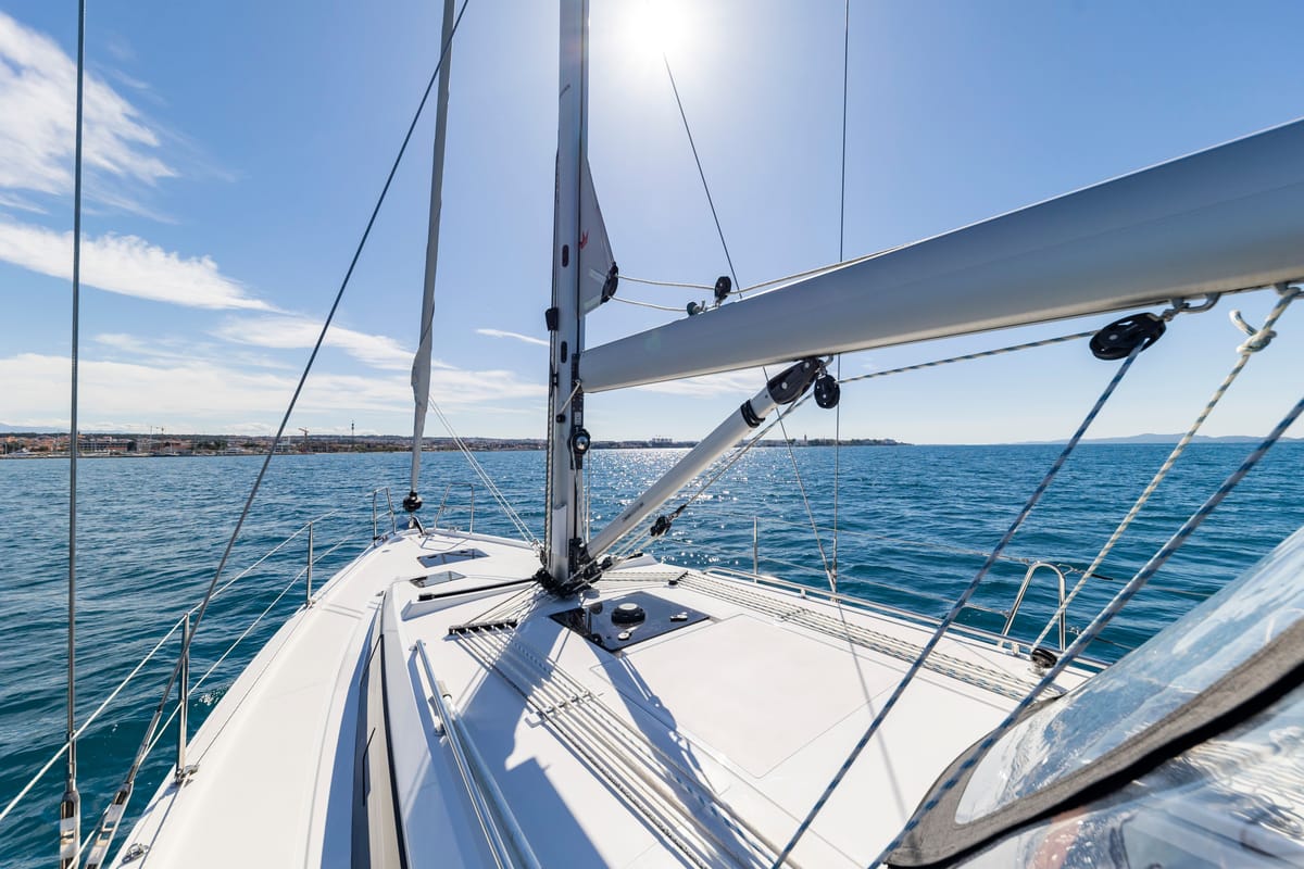 Salon of Martini, a Bavaria C38 sailboat at Zadar, Croatia