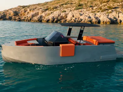 Premium, a De Antonio Yachts De Antonio D28 Cruiser motorboat at Ibiza, Spain