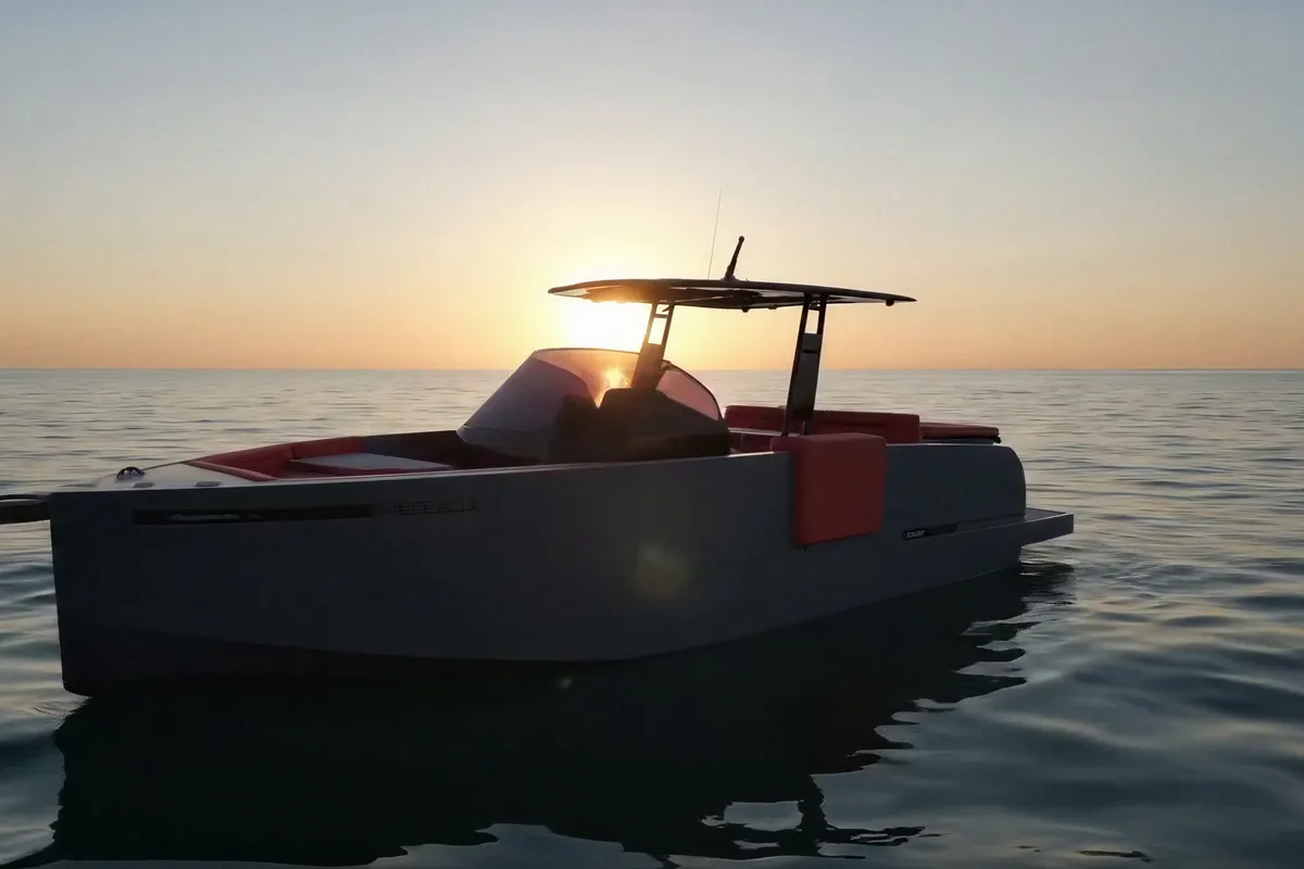 Premium, a De Antonio Yachts De Antonio D28 Cruiser motorboat at Ibiza, Spain