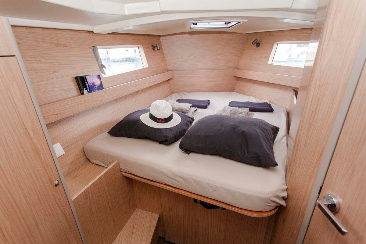 Cabin on Rose Royce, a Beneteau Oceanis 41.1 sailboat at Municipal Unit of Lefkada, Greece