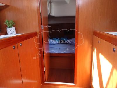 Cabin on Inspiration, a Beneteau Oceanis 54 sailboat at Athens, Greece
