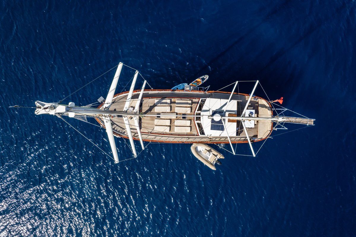 Exterior view of Leylali, a Custom Made Leylali yacht at Bodrum, Turkey