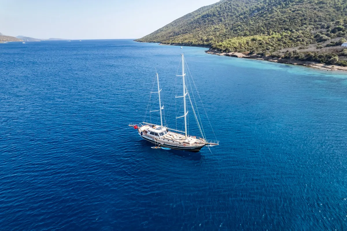 Exterior view of Leylali, a Custom Made Leylali yacht at Bodrum, Turkey