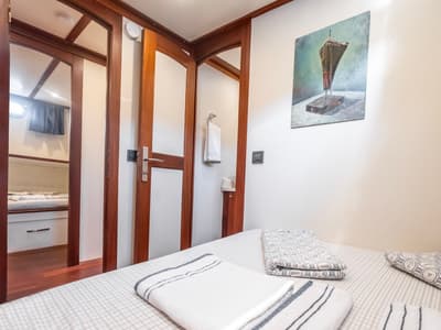 Cabin on Leylali, a Custom Made Leylali yacht at Bodrum, Turkey