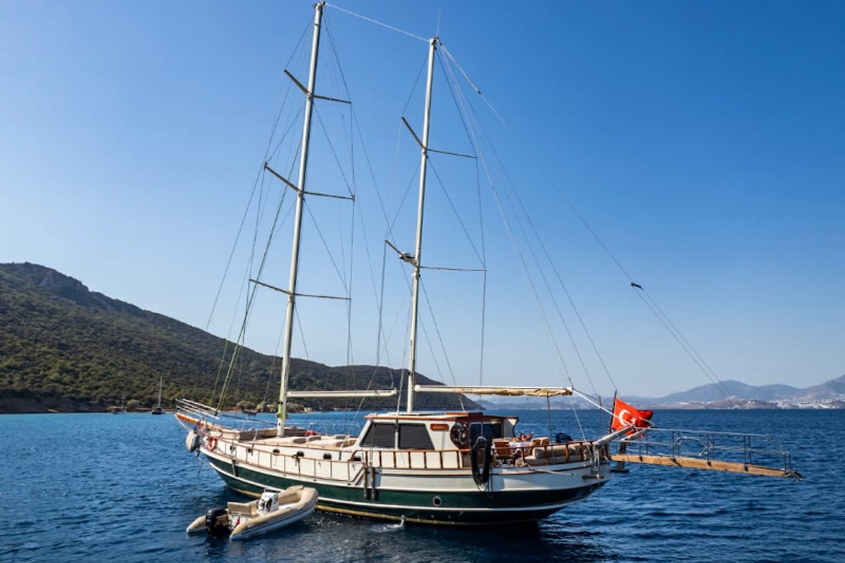 Exterior view of Leylali, a Custom Made Leylali yacht at Bodrum, Turkey