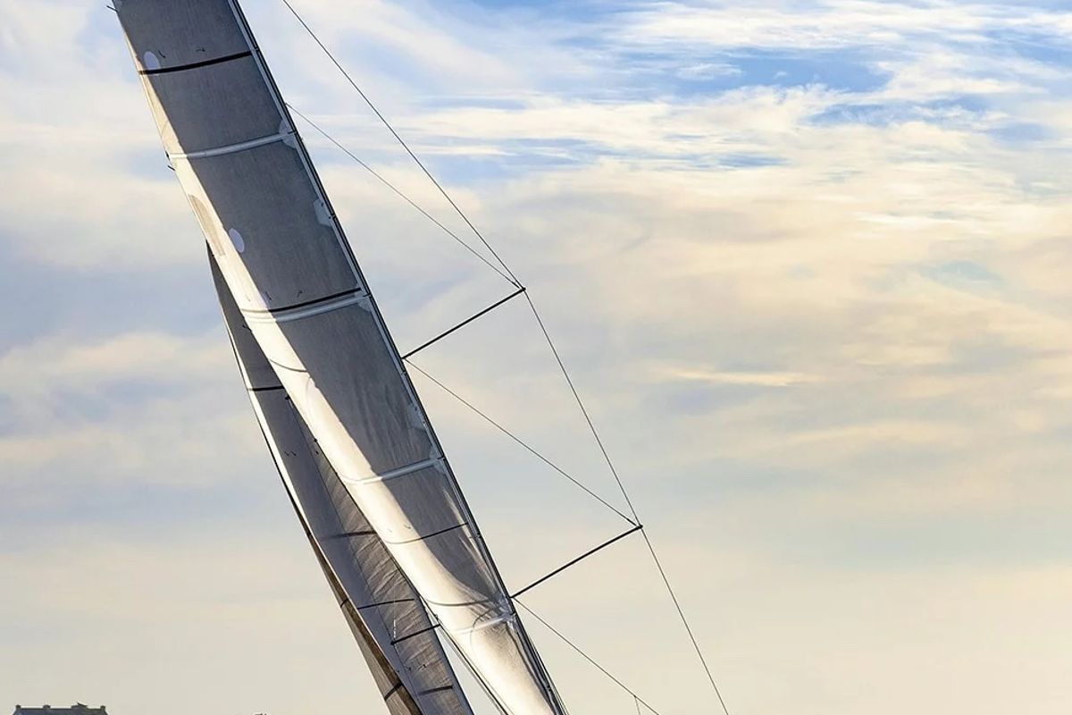 Exterior view of TOSTAKY, a Pogo Structures Pogo 44 sailboat at La Trinité-sur-Mer, France