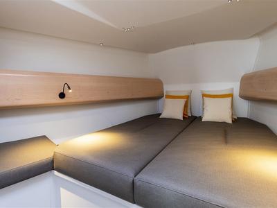 Cabin on TOSTAKY, a Pogo Structures Pogo 44 sailboat at La Trinité-sur-Mer, France
