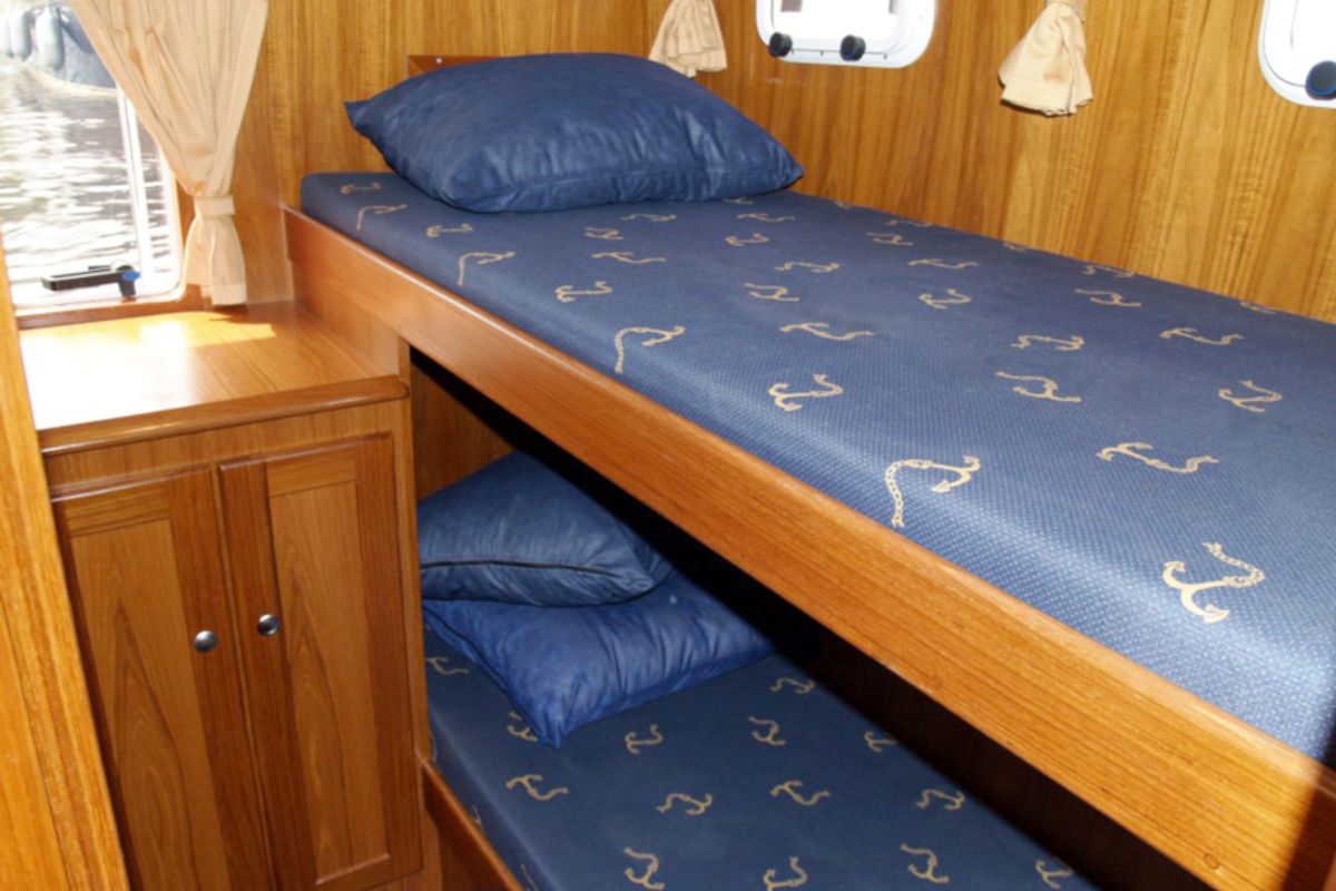 Galley of Drait 131, a De Drait Renal 36 motorboat at Drachten, Netherlands