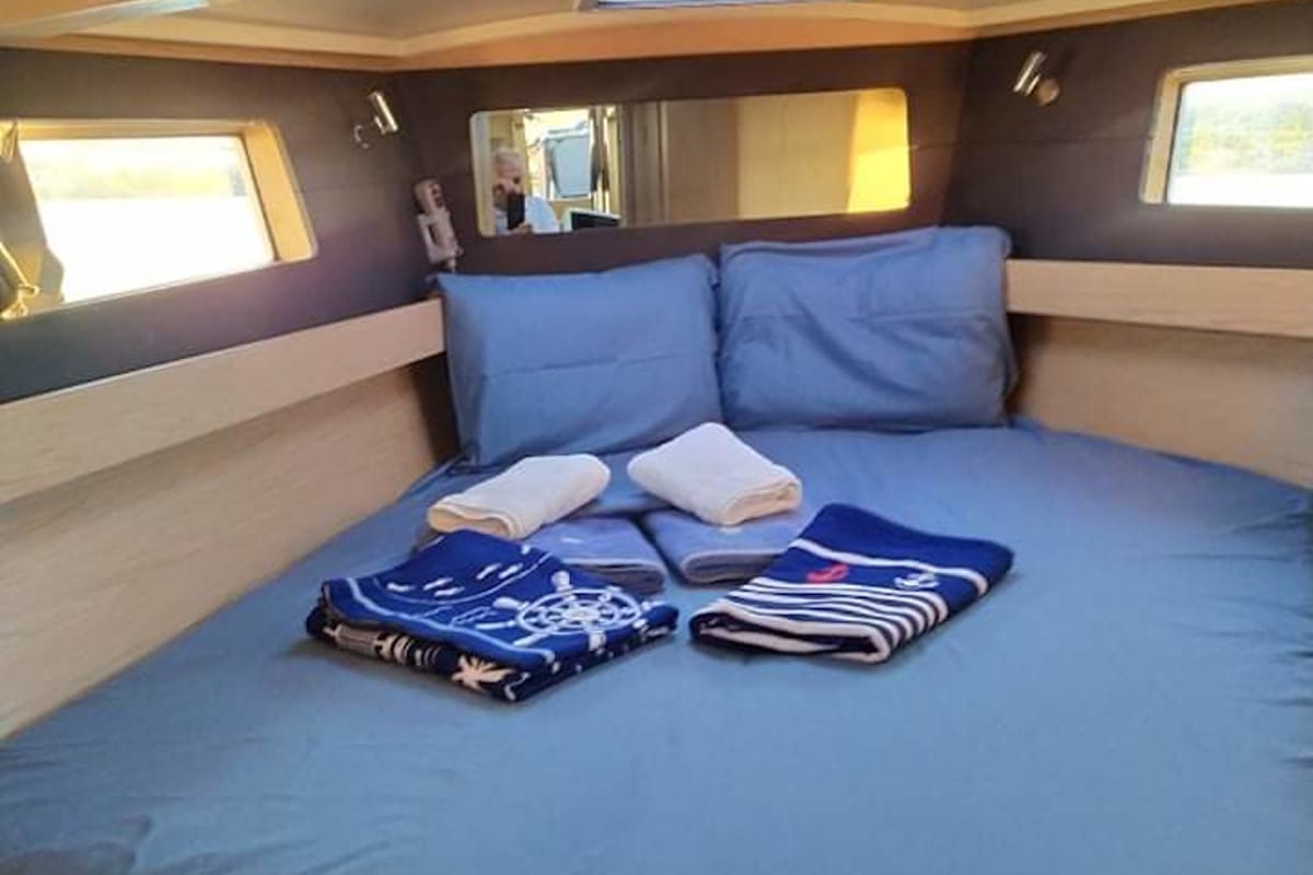 Cabin on Kos 41.4, a Beneteau Oceanis 41.1 sailboat at Volos Municipality, Greece