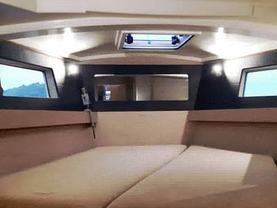 Cabin on Kos 41.4, a Beneteau Oceanis 41.1 sailboat at Volos Municipality, Greece