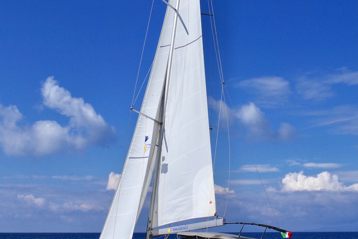 Exterior view of Jack, a Beneteau Oceanis 51.1 sailboat at Cannigione, Italy