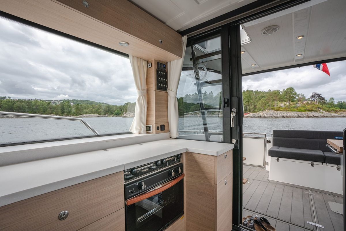 Galley of No Name, a Viknes Skilso 39 FLY yacht at Općina Sukošan, Croatia
