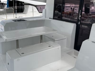 Galley of ROXY II, a Fountaine Pajot Astréa 42 catamaran at Alameda, United States