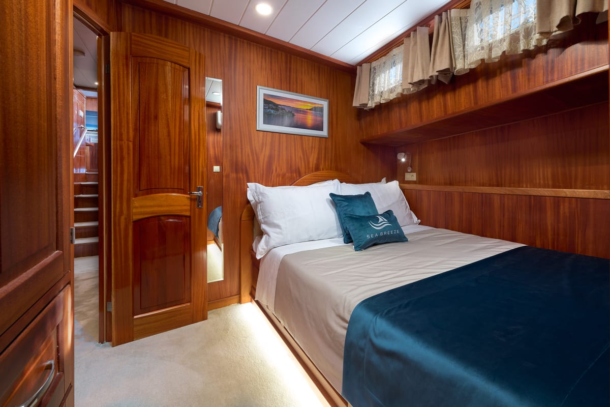 Cabin on SEA BREEZE, a Gulet Gulet gulet at Dubrovnik, Croatia