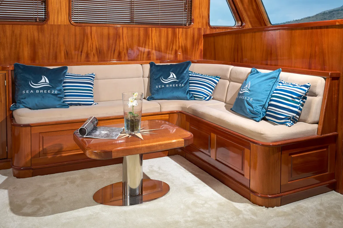 Salon of SEA BREEZE, a Gulet Gulet gulet at Dubrovnik, Croatia
