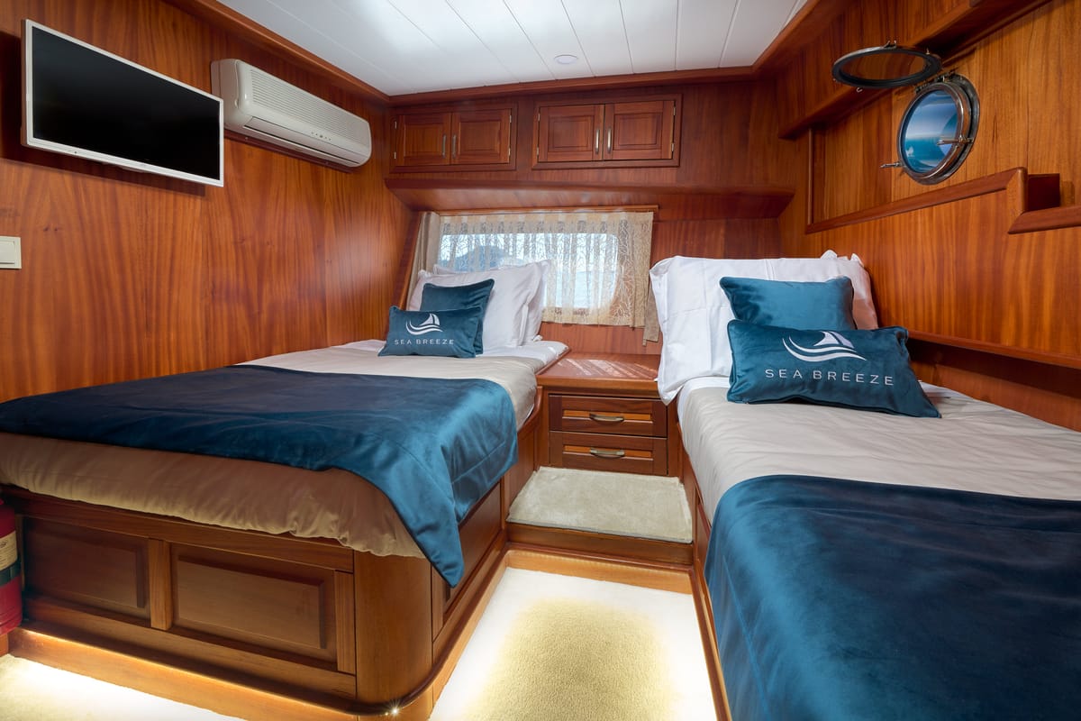Cabin on SEA BREEZE, a Gulet Gulet gulet at Dubrovnik, Croatia
