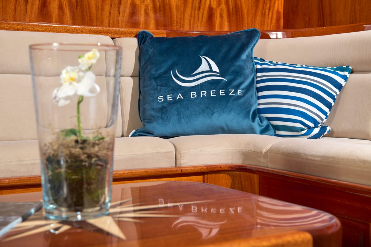 Salon of SEA BREEZE, a Gulet Gulet gulet at Dubrovnik, Croatia