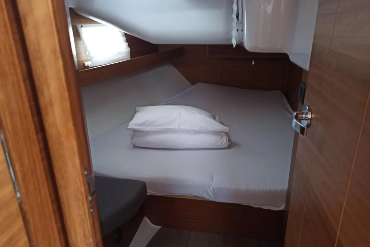 Cabin on AirTime 2, a Elan Impression 45.1 sailboat at Punat, Croatia