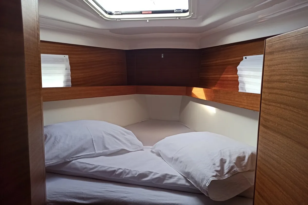 Cabin on AirTime 2, a Elan Impression 45.1 sailboat at Punat, Croatia