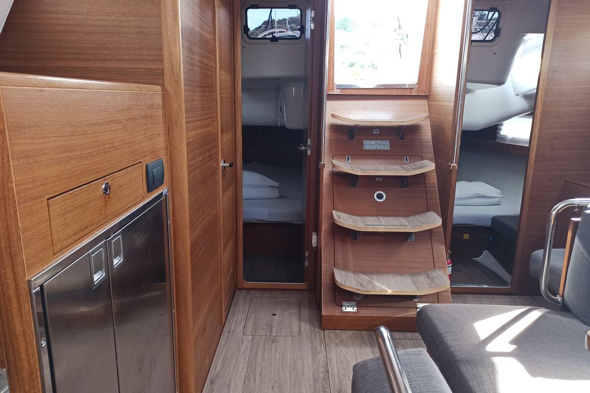 Cabin on AirTime 2, a Elan Impression 45.1 sailboat at Punat, Croatia