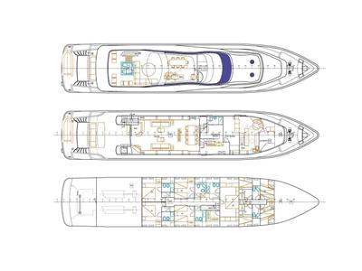 Floor plan of Pareaki II, a Gulet Luxury Motor Yacht yacht at Athens, Greece