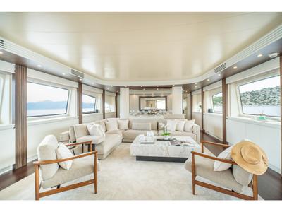 Salon of Pareaki II, a Gulet Luxury Motor Yacht yacht at Athens, Greece