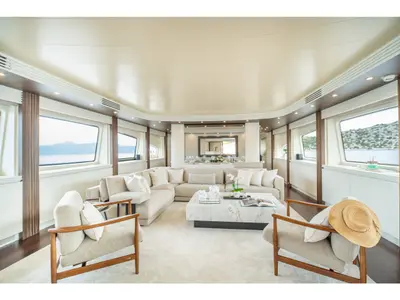 Salon of Pareaki II, a Gulet Luxury Motor Yacht yacht at Athens, Greece