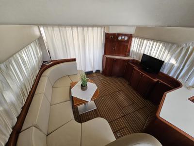 Salon of Carpe Diem, a Princess Yachts Princess 480 motorboat at Primošten, Croatia