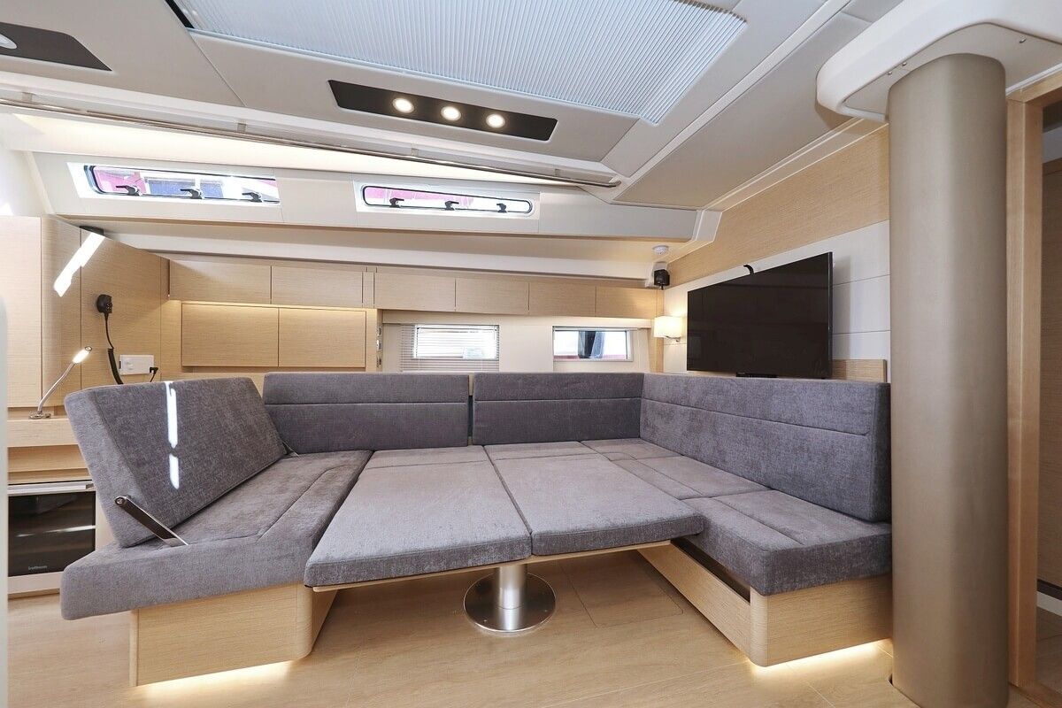 Cabin on Constanta, a Hanse Yachts Hanse 588 sailboat at Pirovac, Croatia