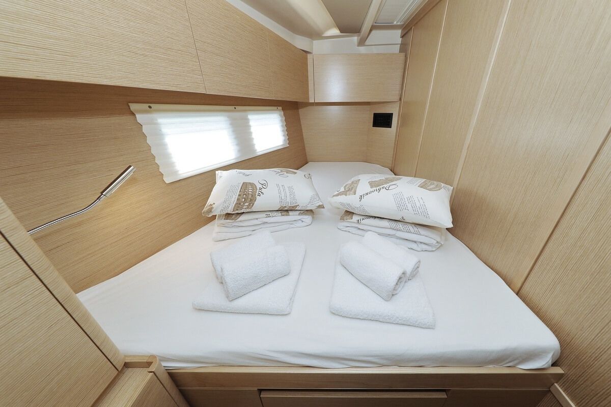 Cabin on Constanta, a Hanse Yachts Hanse 588 sailboat at Pirovac, Croatia
