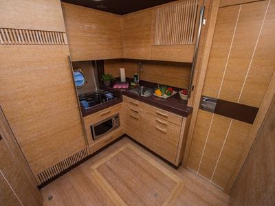 Galley of Skyfall MY, a Azimut 47 motorboat at Grad Šibenik, Croatia