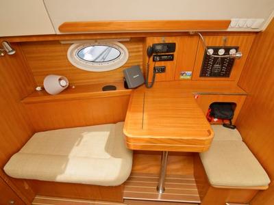 Salon of Amazone, a Elan Impression 344 sailboat at Betina, Croatia