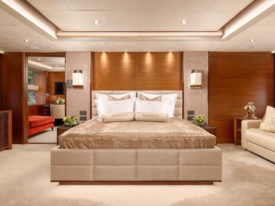 Cabin on Mirage IV, a Princess Yachts Princess 40 motorboat at Split, Croatia