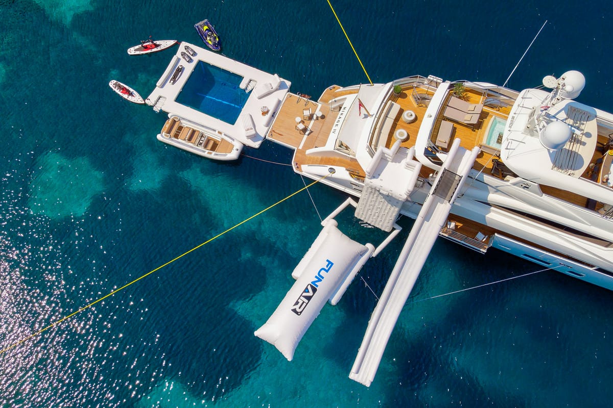 Exterior view of Mirage IV, a Princess Yachts Princess 40 motorboat at Split, Croatia