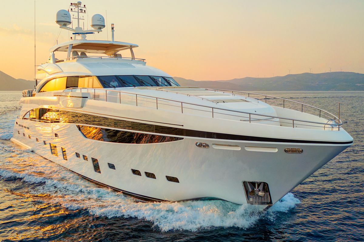 Exterior view of Mirage IV, a Princess Yachts Princess 40 motorboat at Split, Croatia