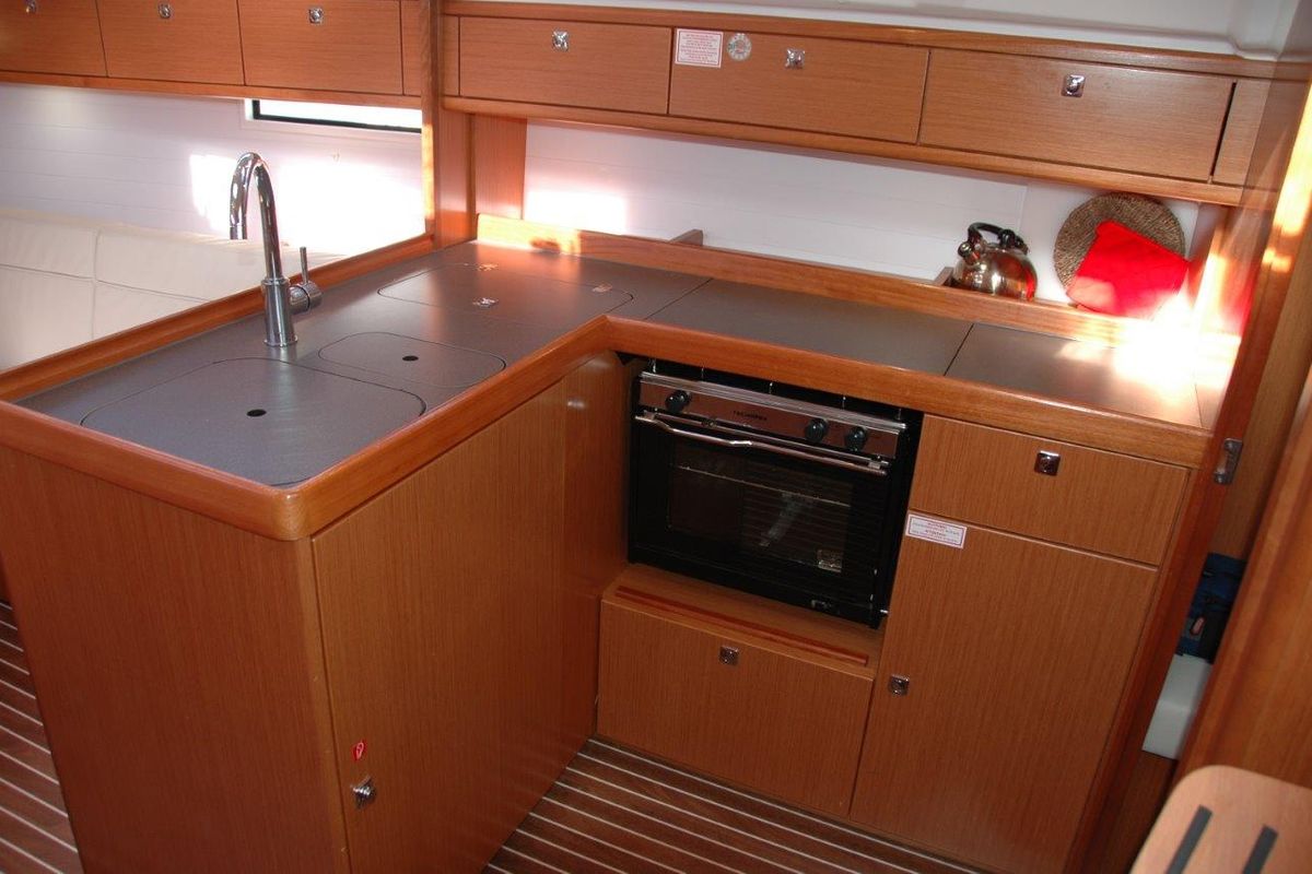 Venere, a Bavaria Cruiser 37 sailboat at Olbia, Italy