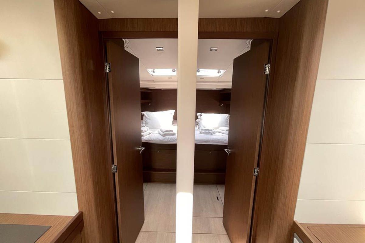 Cabin on EAST, a Beneteau Oceanis 51.1 sailboat at Marmaris, Turkey