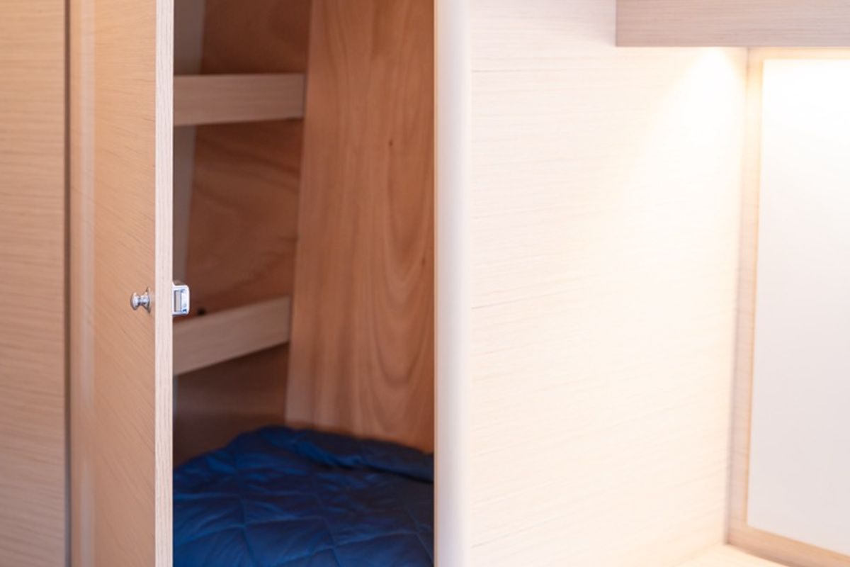 Cabin on Maverick, a Beneteau Oceanis 40.1 sailboat at Olbia, Italy