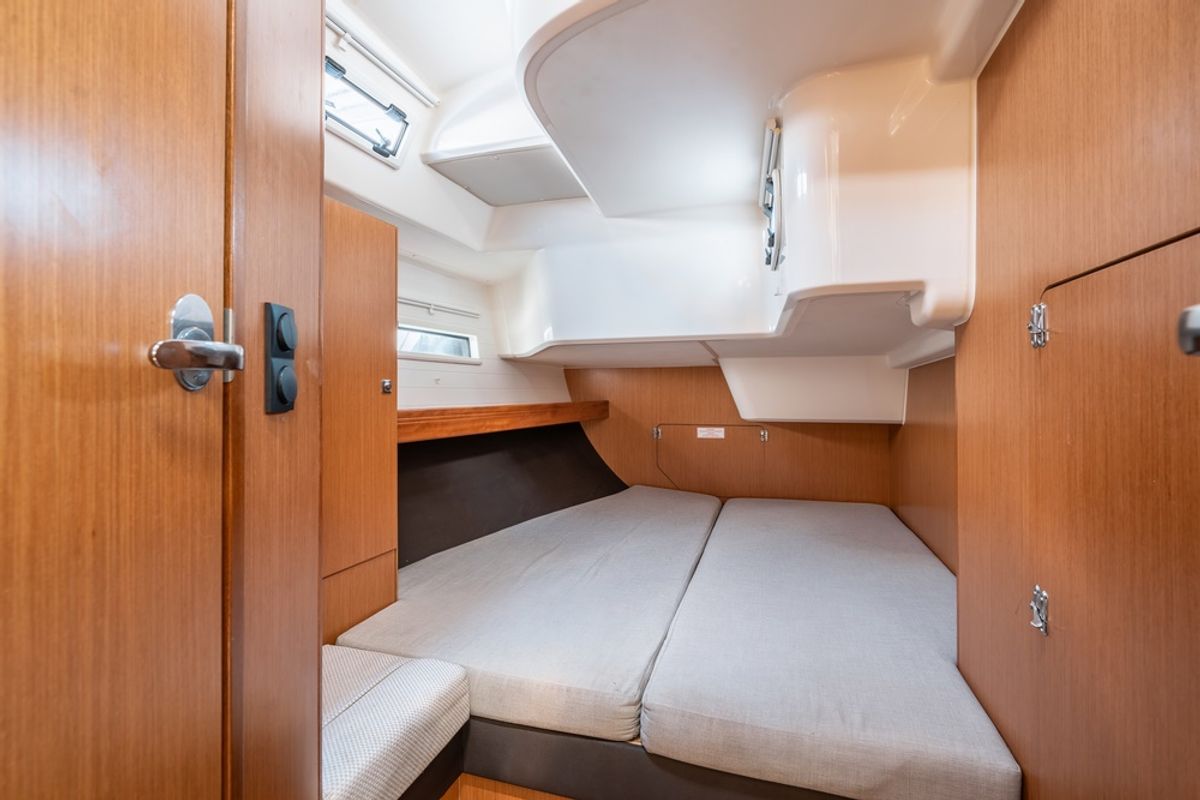 Cabin on Elpida, a Bavaria Cruiser 51 sailboat at Municipal Unit of Rhodes, Greece