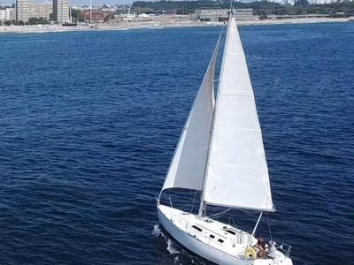 Exterior view of Esperanza, a Dufour 32 sailboat at Matosinhos, Portugal