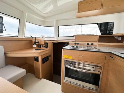 Galley of Charrua, a Excess 11 catamaran at Palma de Mallorca, Spain