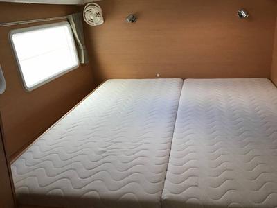 Cabin on Modjo, a Lagoon 380 S2 catamaran at Seychelles, Mahe, Seychelles