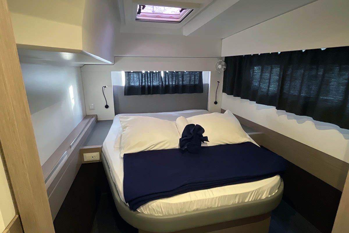 Cabin on Carpe Diem  - BVI, a Fountaine Pajot Astrea 42 catamaran at Road Town, British Virgin Islands